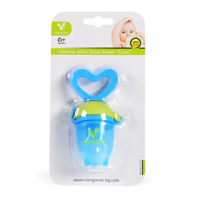 Cangaroo Love Πιπίλα Τροφοδότης Φαγητού Σιλικόνης Blue 2
