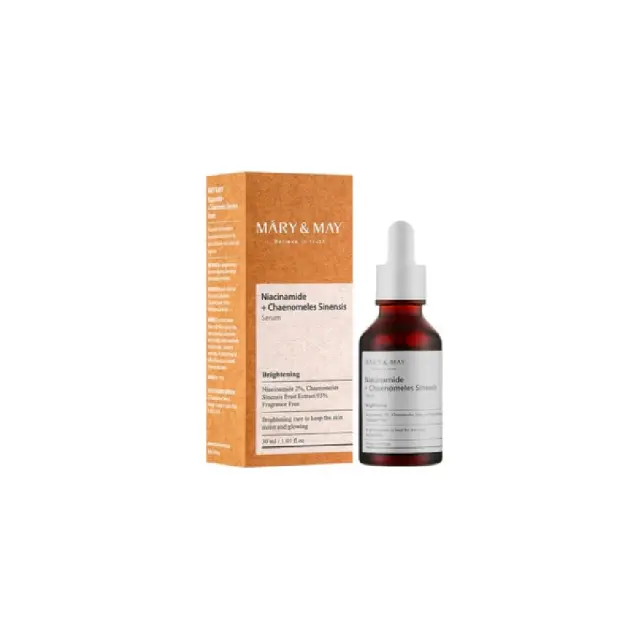 Mary & May Niacinamide + Chaenomeles Sinensis Serum , Ορός για Oμοιόμορφο και Λαμπερό Δέρμα 30ml