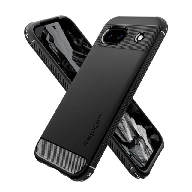 Spigen Rugged Armor, matte black - Google Pixel 8a ACS07259