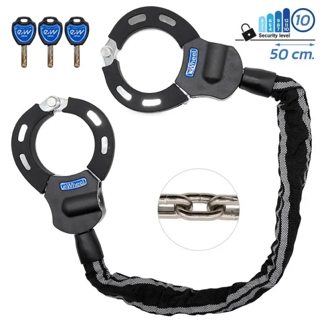 eWHEEL ΚΛΕΙΔΑΡΙΑ ''ΧΕΙΡΟΠΕΔΕΣ'' ΓΙΑ ΗΛΕΚΤΡΙΚΑ ΠΑΤΙΝΙΑ/ΠΟΔΗΛΑΤΑ 50cm ΜΕ ΤΡΙΑ ΚΛΕΙΔΙΑ EWLK29