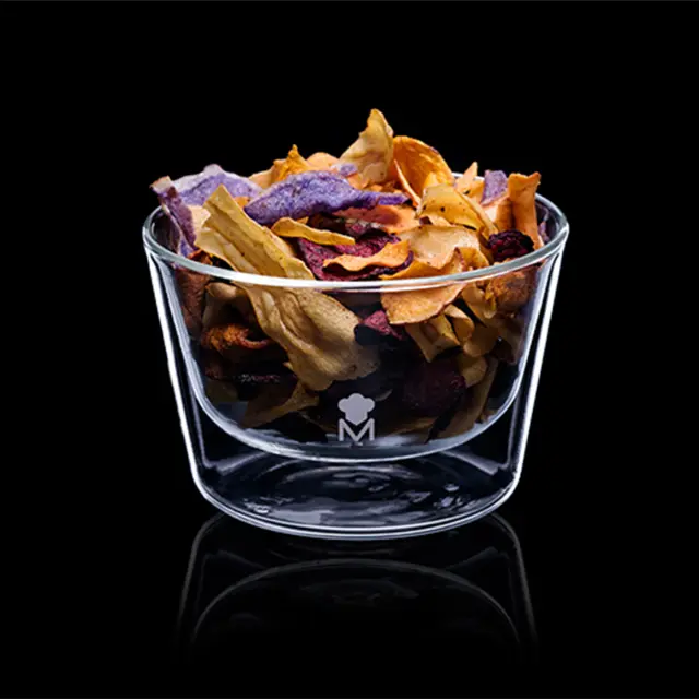 Master Pro Mixology Γυάλινο Μπολ Σερβιρίσματος με Διπλό Τοίχωμα 360ml 3