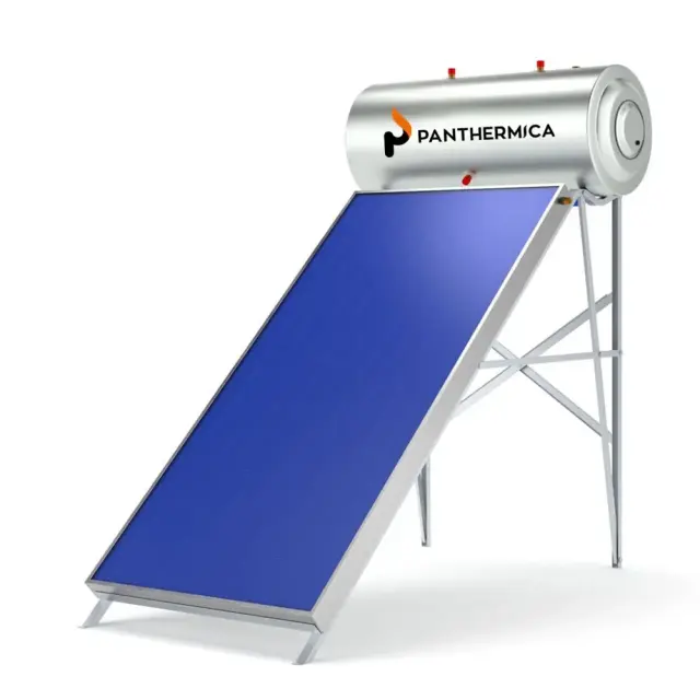 Panthermica Ηλιακός Θερμοσίφωνας 160lt, Επιλεκτικός 2,0τμ, INOX Κάλυμμα, Διπλής Ενέργειας – Ταράτσα