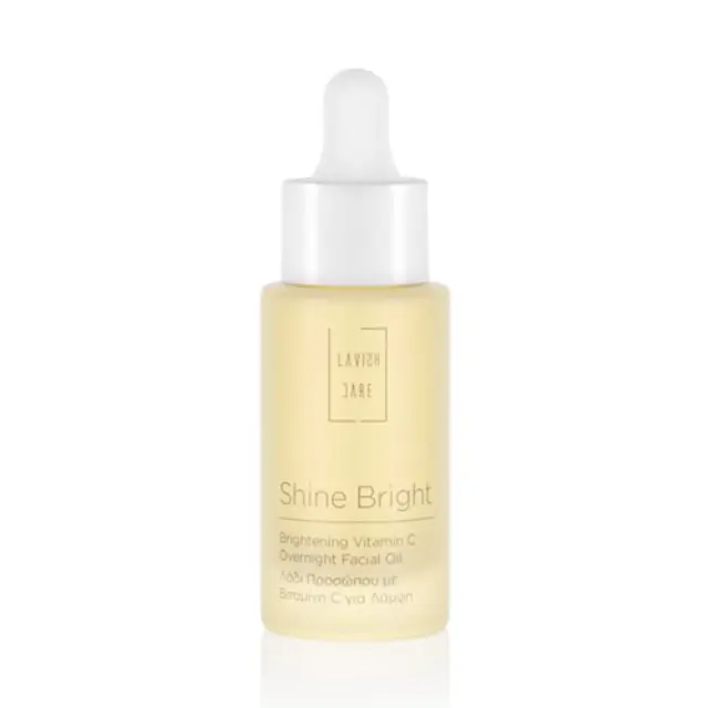 Lavish Care Shine Bright Brightening Vitamin C Overnight Facial Oil Λάδι Προσώπου με Βιταμίνη C για Λάμψη 30ml