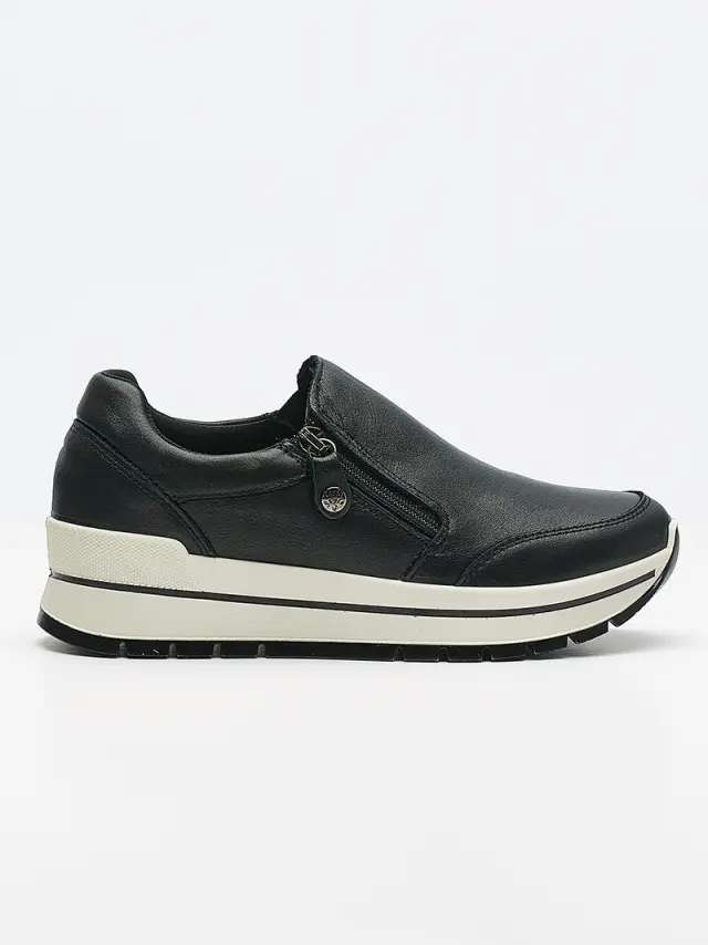 Imac Sneakers Γυναικείο δέρμα Μαύρο IMA/257650 N/NERO 3