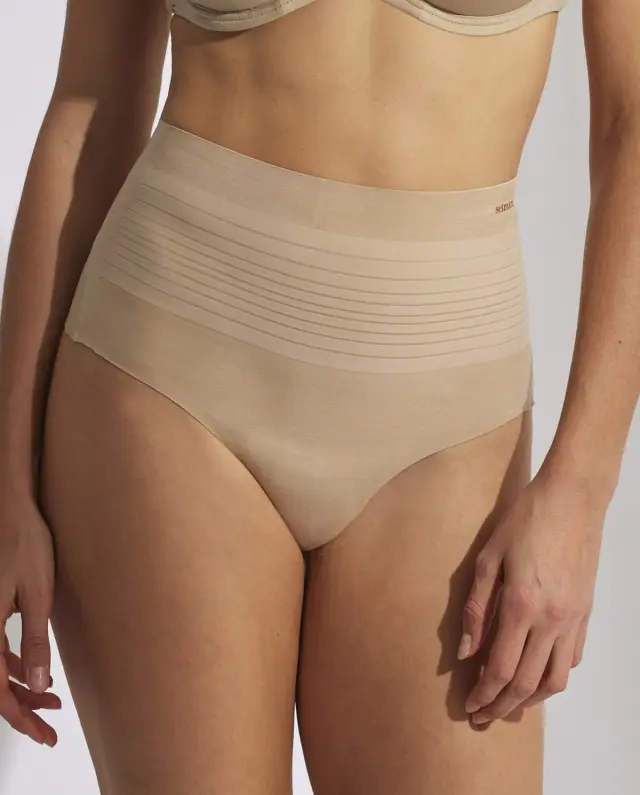 Selmark Ψηλόμεσο String Εσώρουχο Διαμόρφωσης Μπεζ