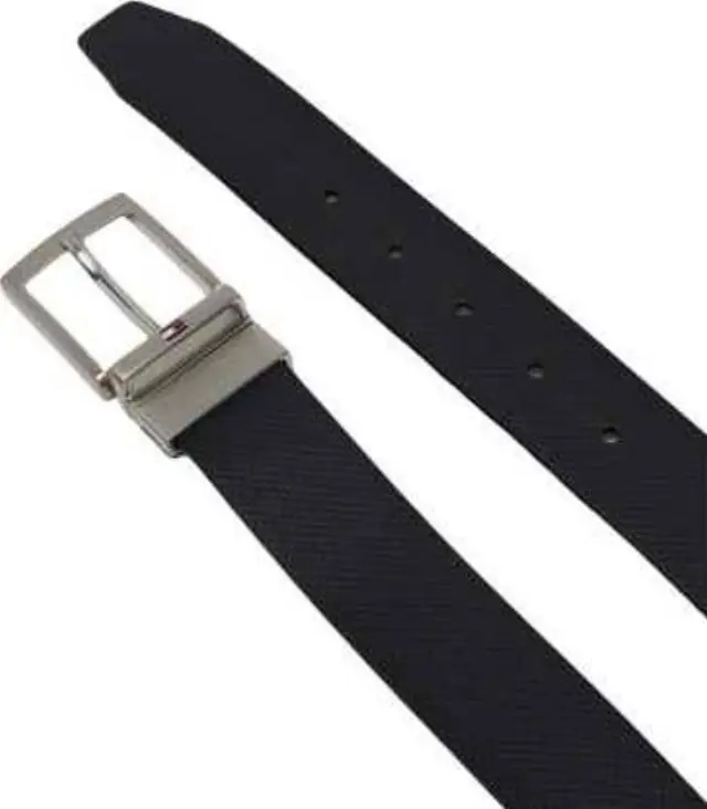 Tommy Hilfiger Ανδρική Μεσαία Ζώνη Διπλής Όψης Adan Rev 3.5 Pebble Μπλε/Καφέ 95cm 3