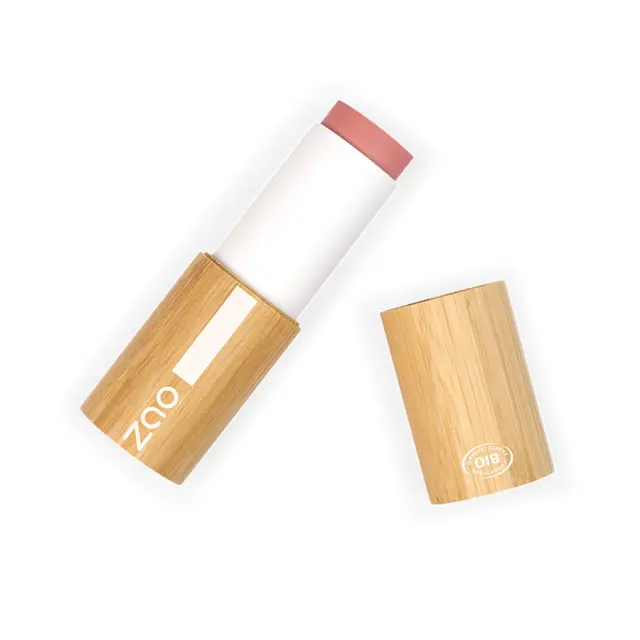 Zao Organic Blush Stick – Βιολογικό κρεμώδες ρουζ σε στικ για φυσικό, υγιές χρώμα - 841 Zao - Rosewood