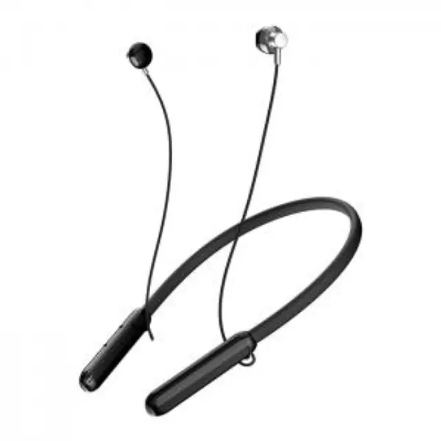 Bluetooth ακουστικά neckband σε μαύρο χρώμα 2