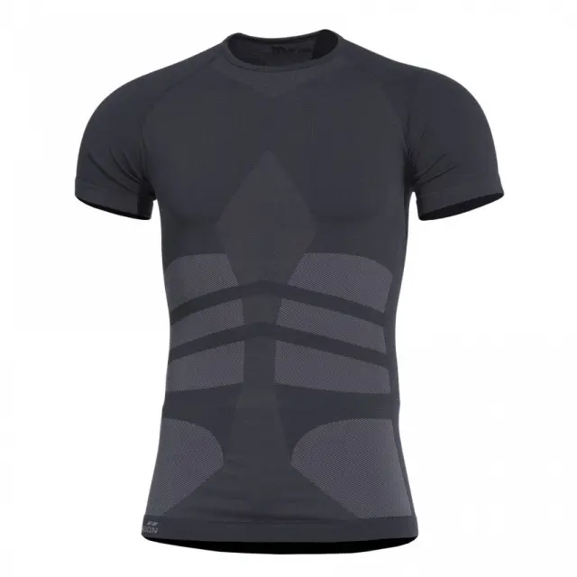Pentagon Plexis T-Shirt-Ισοθερμική Κοντομάνικη Μπλούζα για Τακτική -Καθημερινή Χρήση - 01-Black-Μαύρο
