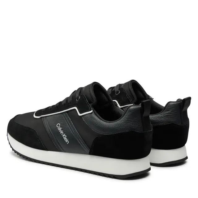 Ανδρικά Δερμάτινα Sneakers Calvin Klein HM0HM01554 0GS Μαύρα Μαύρο - 41 3