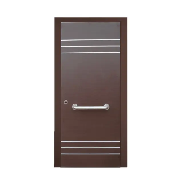 Εσωτερική Πόρτα Wenge με inox ΚΠ 115 3