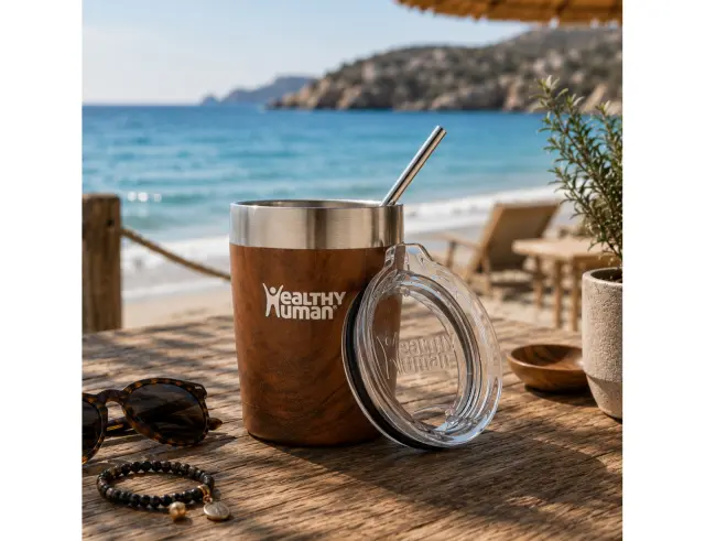 Ποτήρι Θερμός Cruiser Healthy Human με χωρητικότητα 354ml και διατήρηση θερμοκρασίας 12h ζεστό / 24h κρύο - Harvest Maple 12OZ - Harvest Maple