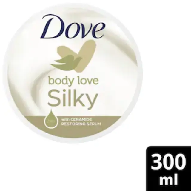 Κρέμα σώματος DOVE silky pampering - Θρεπτική + Ενυδατική 300ml.