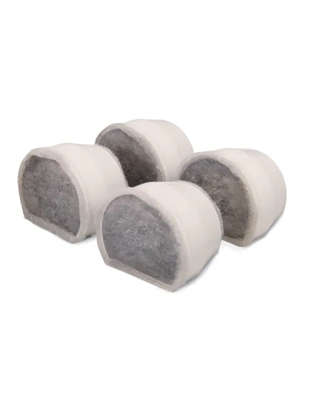 Petsafe - Replacement Charcoal Filter for Seaside Fontaine - 4 pack - 5 x 5 x 1 inches - Pet Supplies