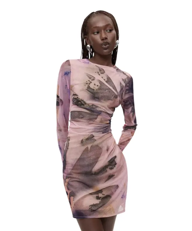 Desigual - Γυναικείο Mini Φόρεμα Brujas 26WWVK24-3147 Ροζ