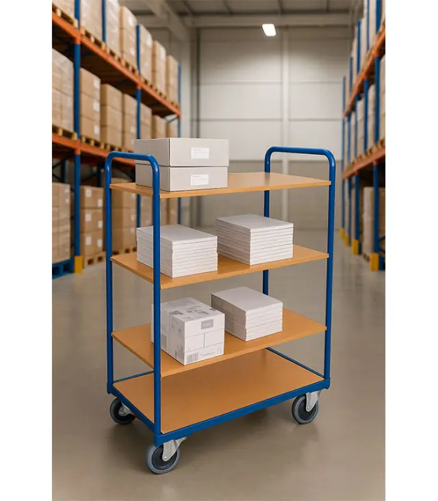 Variofit sw-800.238 Τρόλεϊ Μεταφοράς 4 Επιπέδων για Φορτίο Βάρους ως 500kg 3