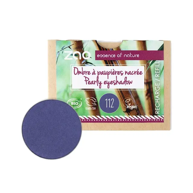 Zao Organic Eyeshadow Refill - Bιολογική Σκιά Ματιών (Ανταλλακτικό) - 112 Sapphire Blue
