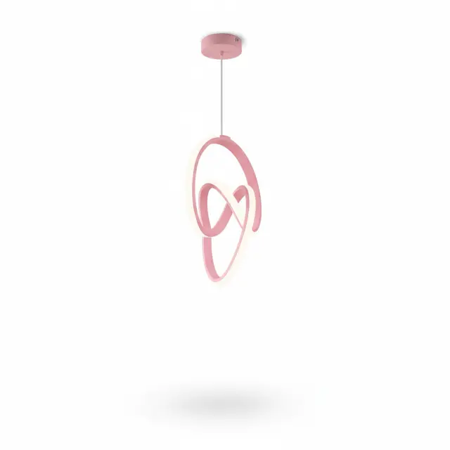Stewehome Trend Ροζ LED Φωτιστικό Σάρκικου Μοντέρνο Σχέδιο Για Παιδικά Δωμάτια 25x25x80 cm