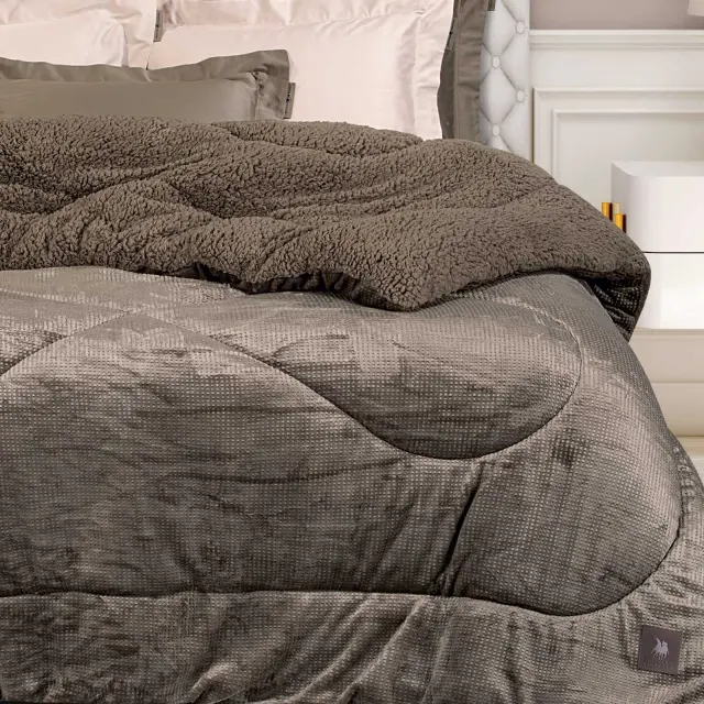 Κουβερτοπάπλωμα 160x220 Μονό 740gsm Essential Greenwich Polo Club 3958 Taupe 100% Πολυέστερ 2