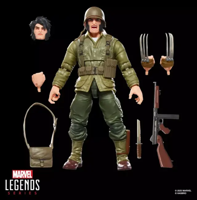 Hasbro Marvel: Wolverine (WWII Logan) Legends Series Figure 15cm 2