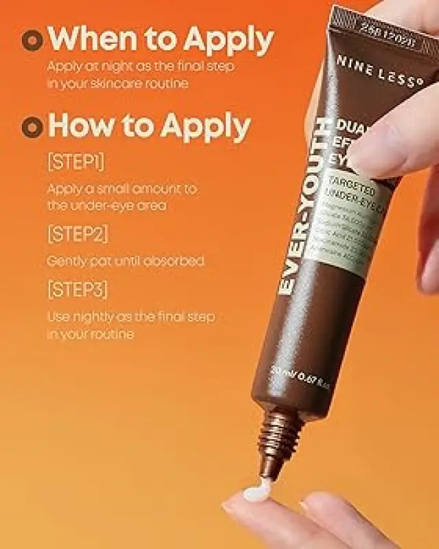 NINE LESS Ever-youth Dual Effect Eye Cream - Φόρμουλα διπλής δράσης για άμεσο Lifting + μακροχρόνια φροντίδα των ρυτίδων 20ml 2