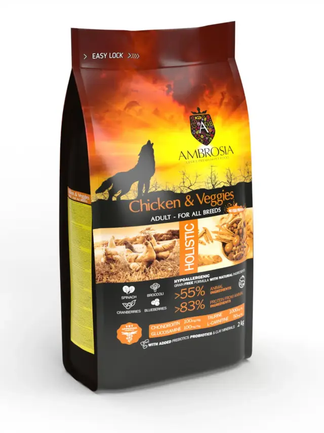 Ambrosia Grain Free Adult Chicken & Veggies 12Kg Μονόχρωμο 3