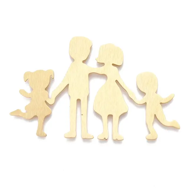 Αλουμινένιο Επίπεδο Family 67x41x1mm - Golden - 1τεμ