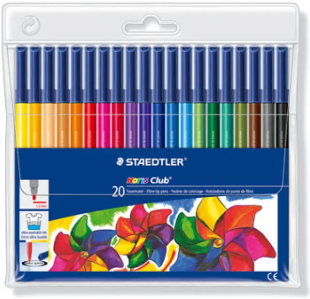 Staedtler Σετ 20 Μαρκαδόροι Fibre Tip