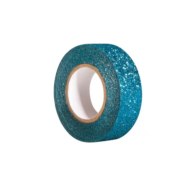 Rayher Αυτοκόλλητη Ταινία Glitter 15mm x 5m Γαλάζιο (59925389)