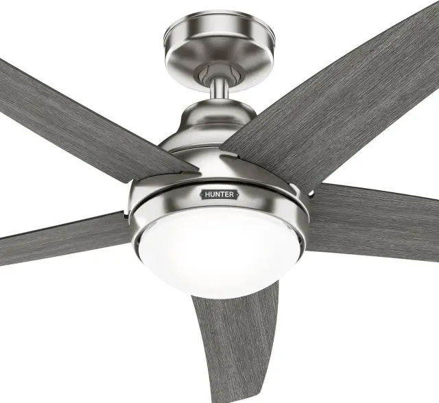 Hunter Bernard 132 Brushed Nickel - Ανεμιστήρας Οροφής με Φωτιστικό 3