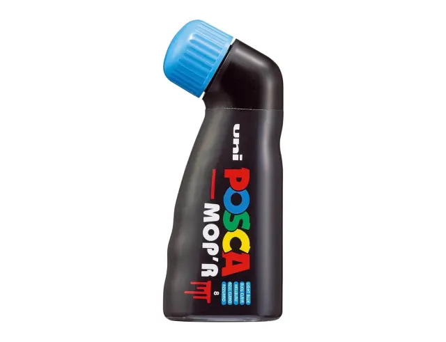 Μαρκαδόρος Σχεδίου Uni Posca Mop'r PCM-22 με πάχος μύτης 3.0-19.0mm - Light BluePCM-22 - AN-MΠΛE