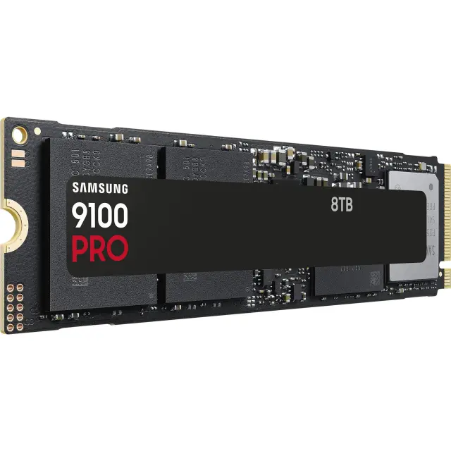 M.2. SAMSUNG 9100 PRO NVMe 8TB PCIe 5.0 14.800 MB/s Lesen 13.400 MB/s Schreiben Interne SSD fr Gaming Schwarz
