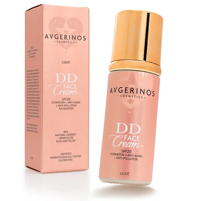Avgerinos DD Face Cream SPF20 Hydration & Anti-Aging & Anti-Pollution Foundation 50ml Light