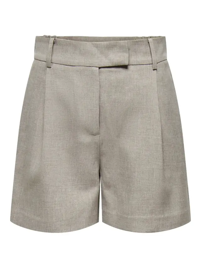 ONLY ONLLINDA Ψηλόμεσο Tailored Σορτς με Άνετη Εφαρμογή NOOS Μπεζ 2