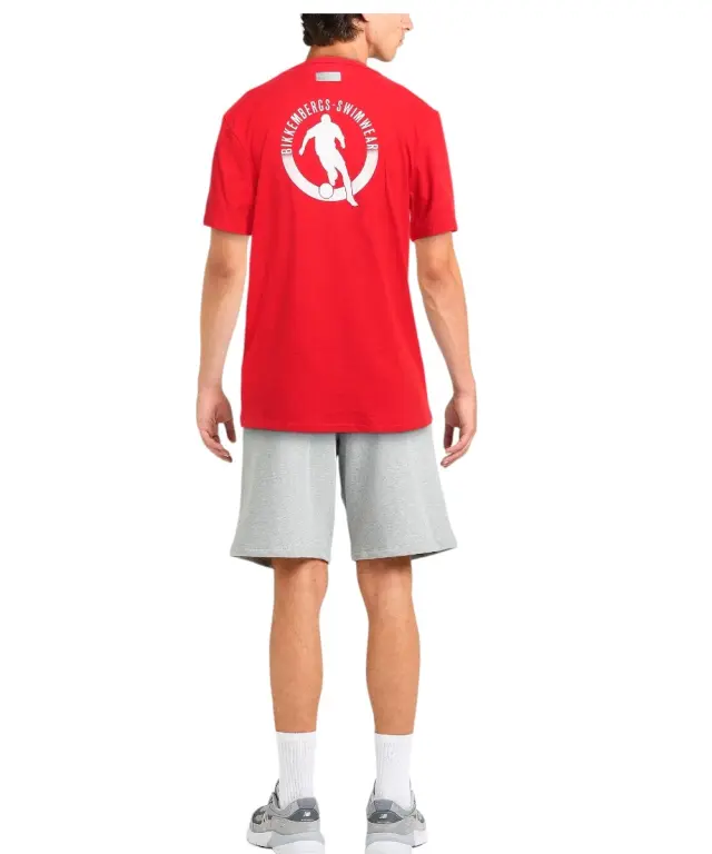 Bikkembergs - Ανδρικό T-shirt Κοντομάνικο BKK2MTS01-RED Κόκκινο 2
