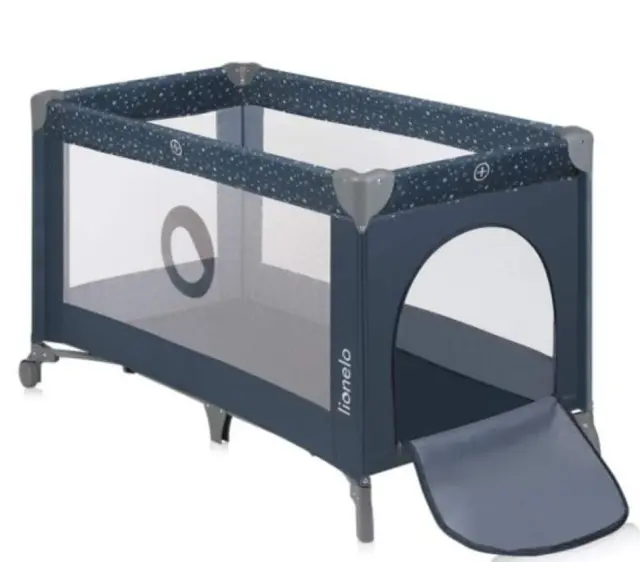 Lionelo Stefi Παρκοκρέβατο 1 Επιπέδου Blue Gray