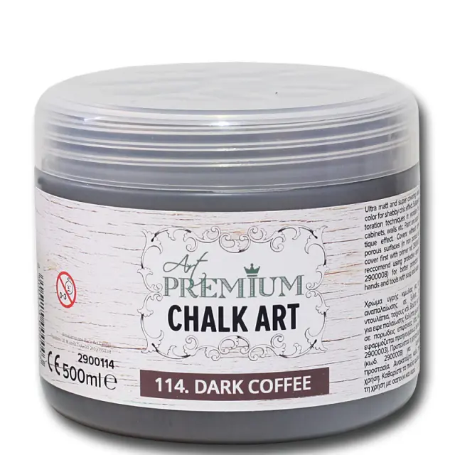 Χρώμα Κιμωλίας Art Premium Chalk Art - 114 Dark Coffee - 500ml