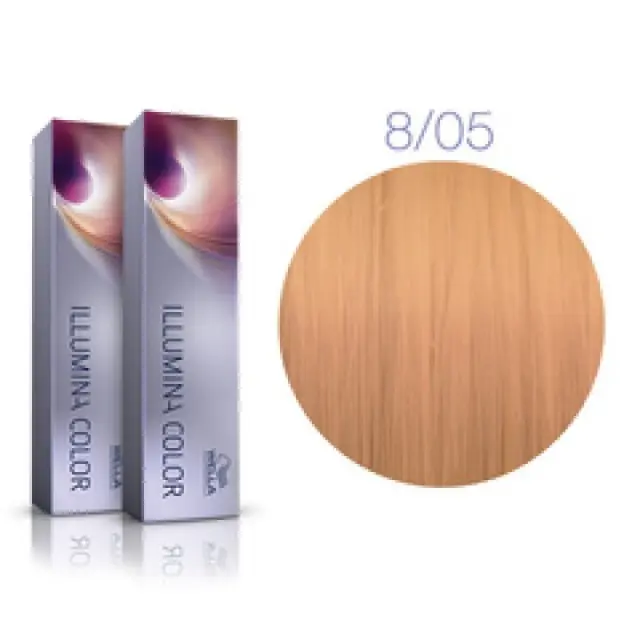 Wella Illumina Color 8/05 Ξανθό Ανοιχτό Φυσικό Μαονί 60ml