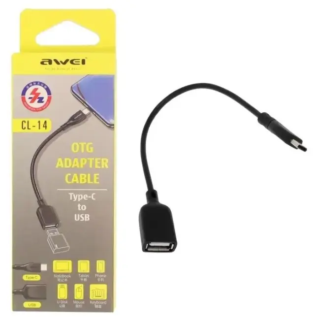 Αντάπτορας USB Type-C σε USB-A Female - CL-14 - AWEI - 084154 2