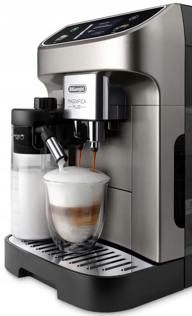 De'Longhi ECAM320.70.TB Magnifica Plus Αυτόματη Μηχανή Espresso 1450W Πίεσης 15bar για Cappuccino με Μύλο Άλεσης Γκρι 2