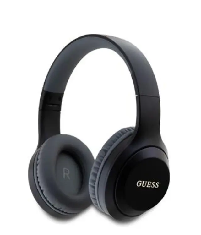 Guess Classic Silver Logo Wireless Headphone Black