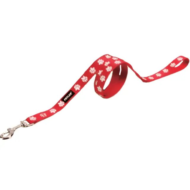 Petler Οδηγός Σκύλου Shining Red Paw Large 2.5x122cm έως 41kg