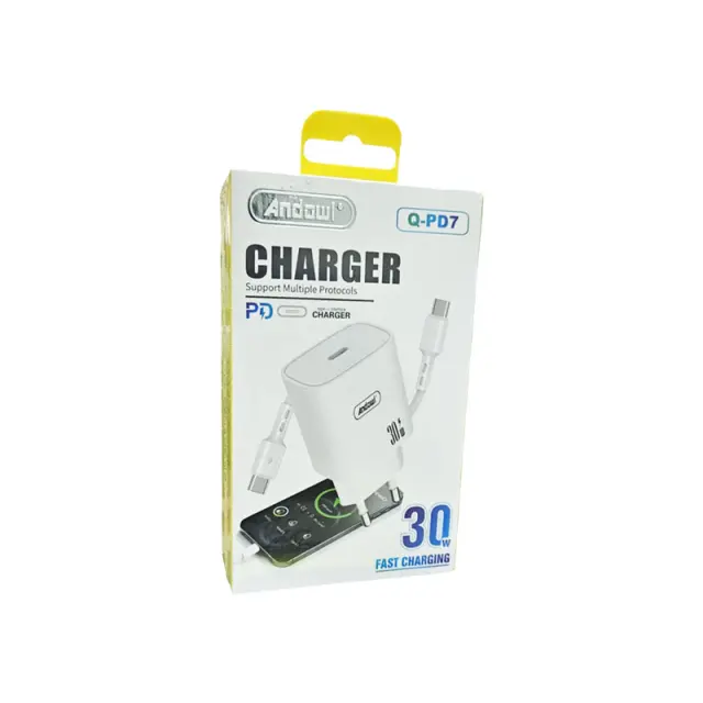 Andowl Φορτιστής Ταχείας Φόρτισης 30W Q-PD7 - Fast Charger 075784