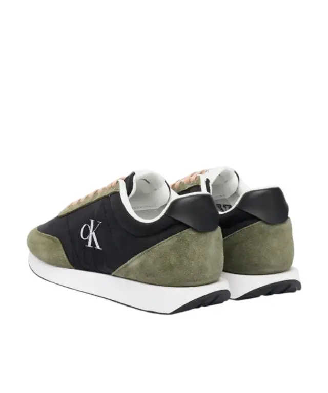 Calvin Klein - Γυναικεία Sneakers Retro Runner Lace Up Nylon Mgn YW0YW01990-01A Πράσινο 3