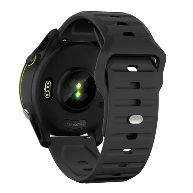 Λουράκι Wave Pattern για Smartwatch 22mm-Black OEM 2