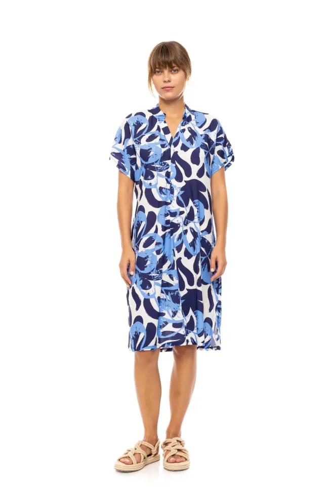 Beachwear Abstact Floral B575 Type Pink Label