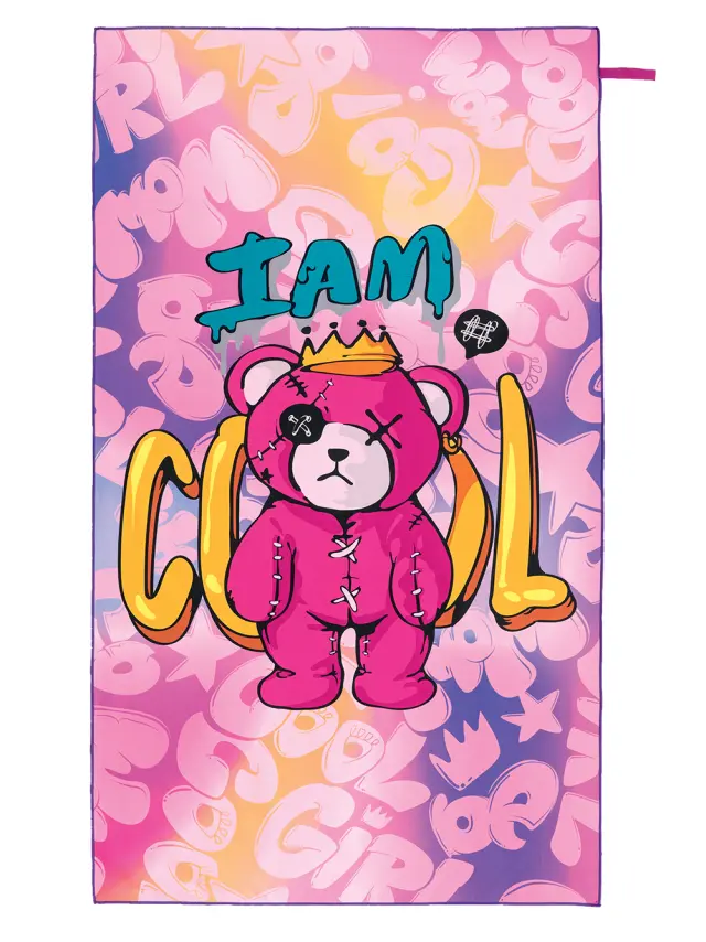Πετσέτα Θαλάσσης 90x160 Παιδική 200gsm Palamaiki NM12 Pink 100% Microfiber