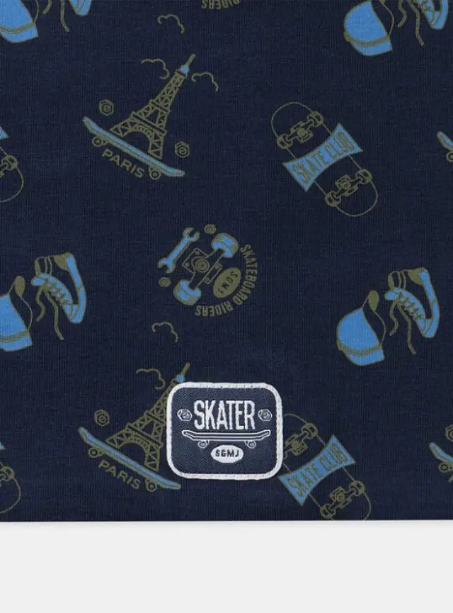Παιδικός Λαιμός για Αγόρια Navy Skater - 2 σε 1 ΜΠΛΕ - One Size 3
