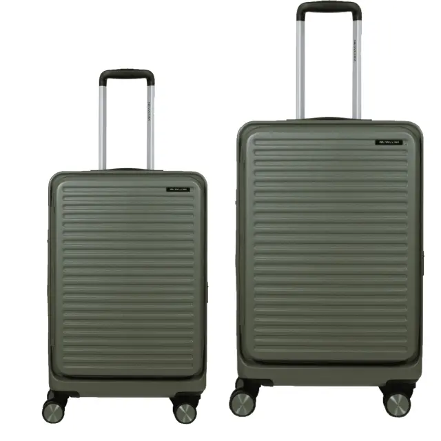 Βαλίτσες σετ Newcom (ABS+PC) μικρή μεσαία N1605 green - Medium, Small