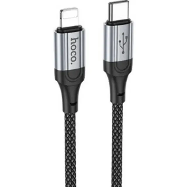 Καλώδιο Hoco X102 Fresh USB-C σε Lightning PD27W Braided Μαύρο 1m